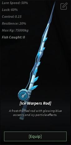 Comment compléter le puzzle du levier et obtenir la baguette de l'enrouleur de glace dans Fisch Roblox 13 Statistiques des tiges Ice Warpers Fisch