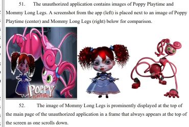 Divertissement Mob dépose une plainte contre Google et les développeurs pour une utilisation non autorisée des actifs de Poppy Playground. 6 Divertissement Mob dépose une plainte contre Google et les développeurs pour une utilisation non autorisée des actifs de Poppy Playground.