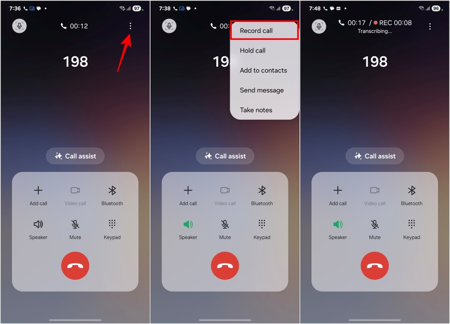 Guide ultime des transcriptions d'appels AI Galaxy sur One UI 7 pour les téléphones Galaxy 6 Option d'enregistrement d'appel dans les smartphones Samsung
