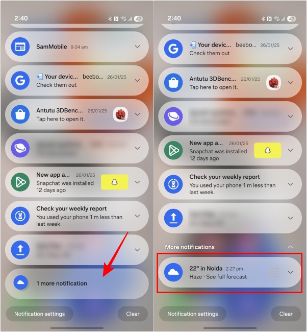 Guide ultime pour filtrer les notifications dans One UI 7 sur les téléphones Samsung 6 Bundle de notifications de filtre