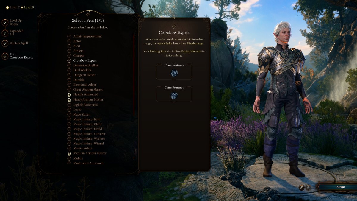 Meilleurs exploits pour Rogue dans Baldur's Gate 3: Guide complet 12 Expert en arbalète BG3