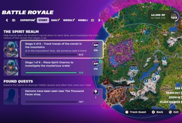 Tracer les traces de la comète dans les montagnes dans le Chapitre 6 de Fortnite 7 Tracer les traces de la comète dans les montagnes dans le Chapitre 6 de Fortnite