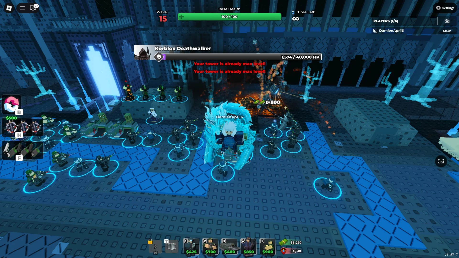Guide de l'événement du simulateur de défense ultime: Mega Edition The Hunt 10 The Korblox Deathwalker Boss in the Hunt: Mega Edition Event Quest in Tower Defence Simulator