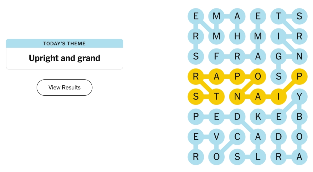 NYT Strands Today: March 19, 2025 Hints, Answers & Spangram Les brins du NYT aujourd'hui : 19 mars 2025 Indices, Réponses & Spangram 5 NYT Strands Today: March 19, 2025 Hints, Answers & Spangram
Les brins du NYT aujourd'hui : 19 mars 2025 Indices, Réponses & Spangram