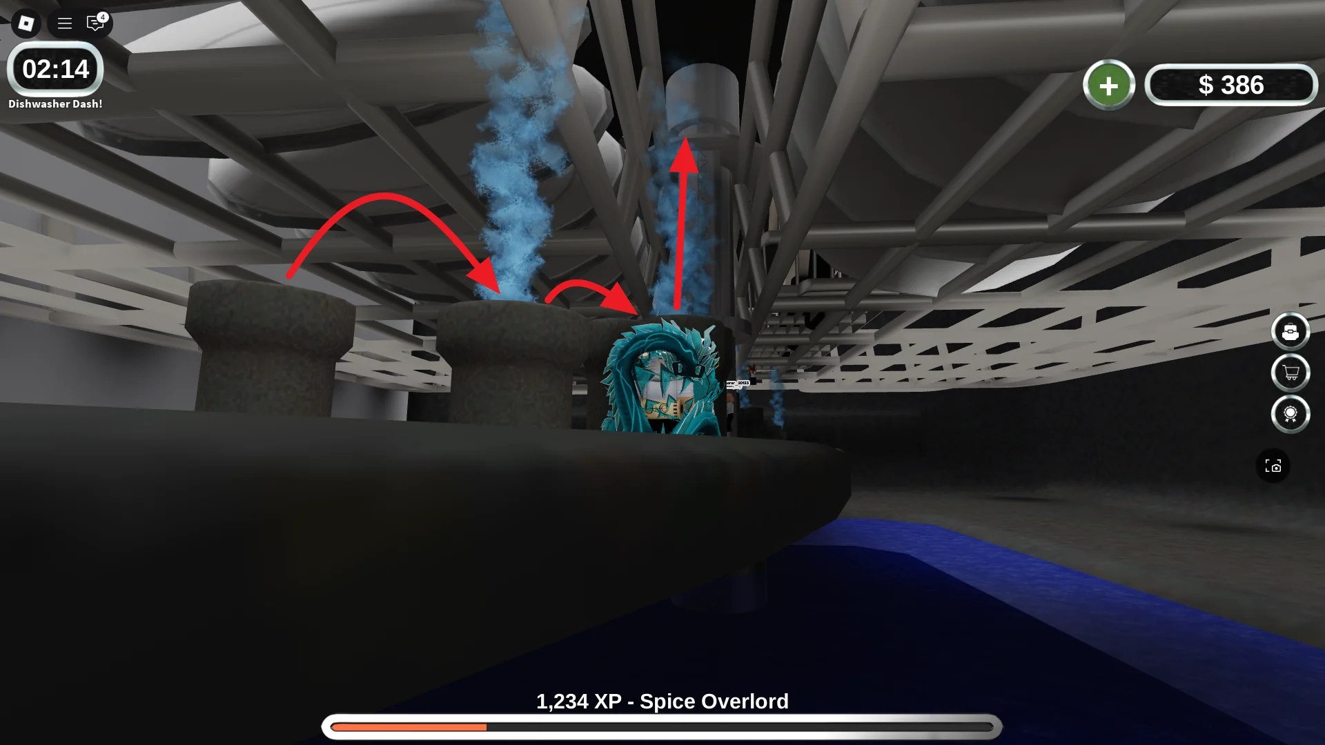 Guide ultime de Roblox Hell's Kitchen : Astuces pour les débutants 13 Étape un de l'évasion du minijeu des lave-vaisselle dans Hell's Kitchen Roblox