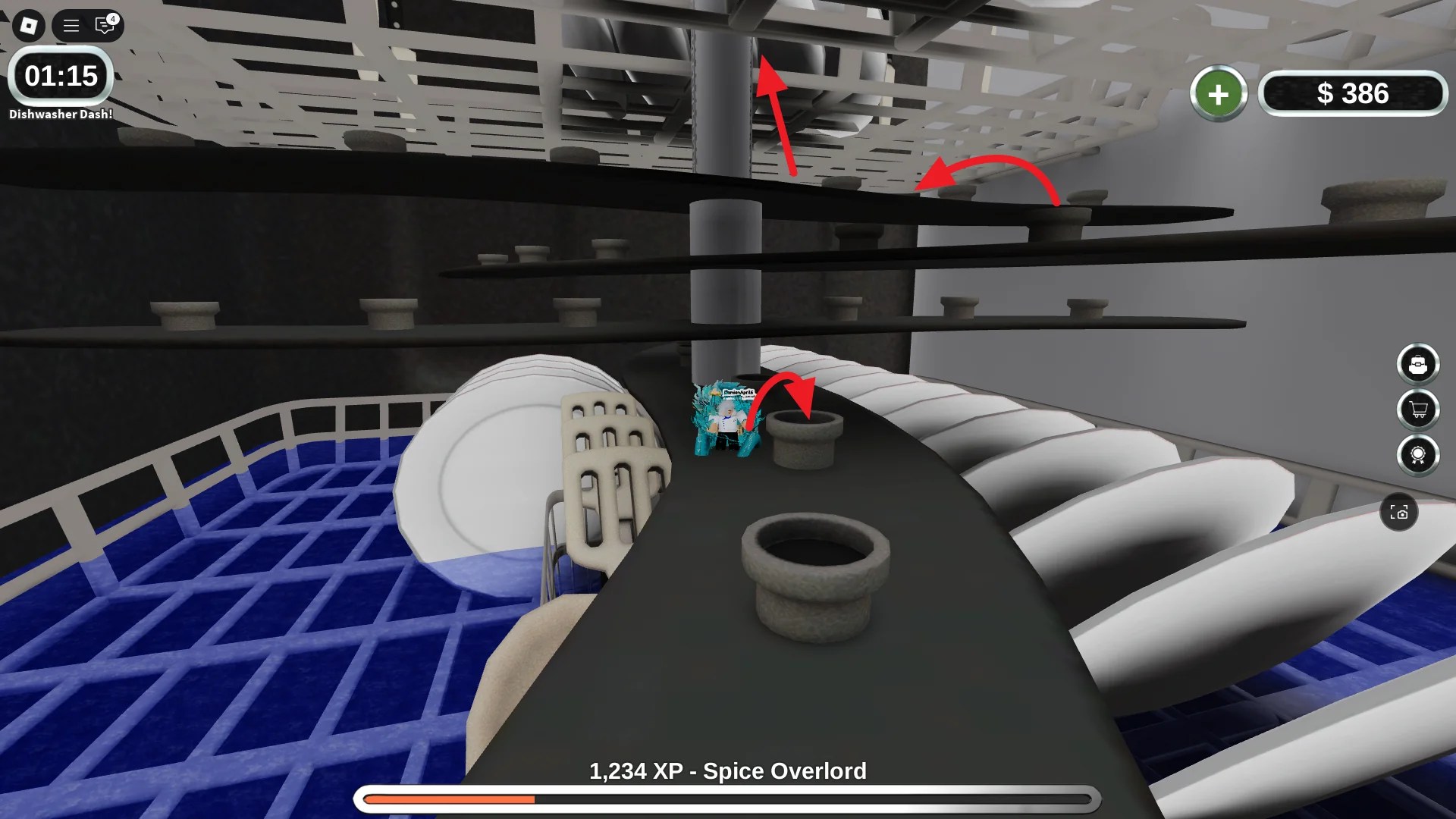 Guide ultime de Roblox Hell's Kitchen : Astuces pour les débutants 15 Étape trois de l'évasion du minijeu des lave-vaisselle dans Hell's Kitchen Roblox