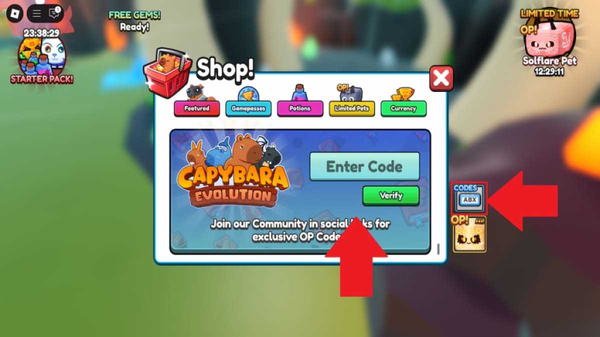 Codes d'évolution de Capybara – Avril 2025 : Débloquez des récompenses aujourd'hui ! 7 Comment échanger les codes Capybara Evolution étape 2