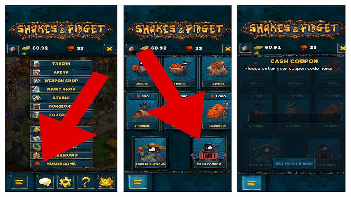 Codes de Shakes and Fidget d'Avril 2025 : Astuces et Conseils de Déblocage 6 Comment échanger des codes dans Shakes and Fidget.