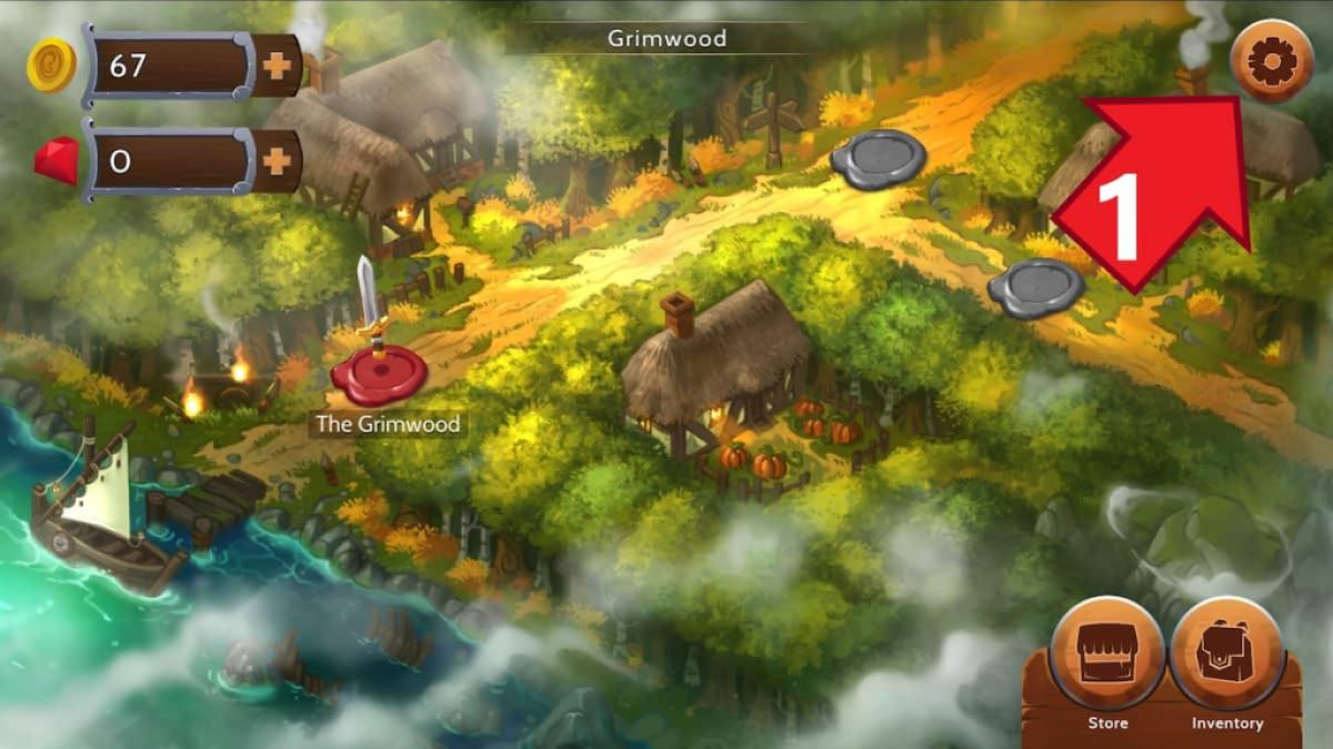 Codes du RPG Obsidian Knight : Débloquez des secrets pour avril 2025 6 Bouton Paramètres d'Obsidian Knight RPG