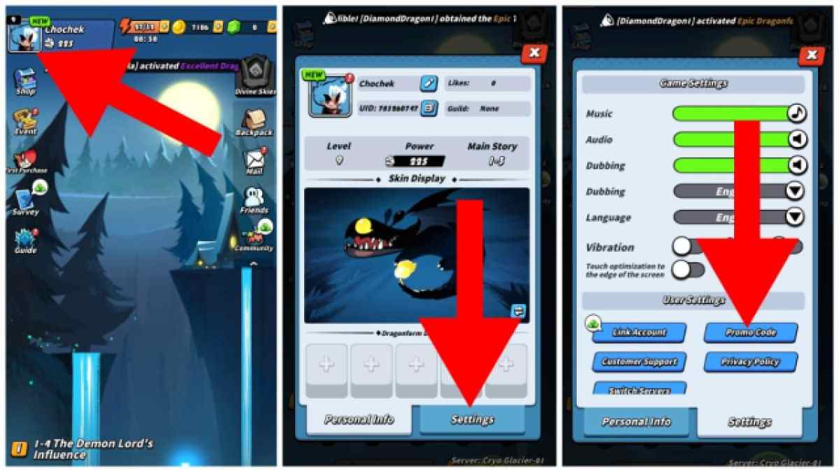 Débloquer les codes POW Dragon pour avril 2025 : Guide complet 6 Comment échanger les codes Dragon POW