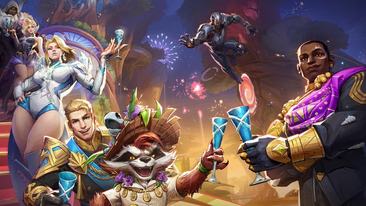 Guide complet des tenues de la Hellfire Gala dans Marvel Rivals 8 Art clé de la saison deux présentant plusieurs personnages dans Marvel Rivals.