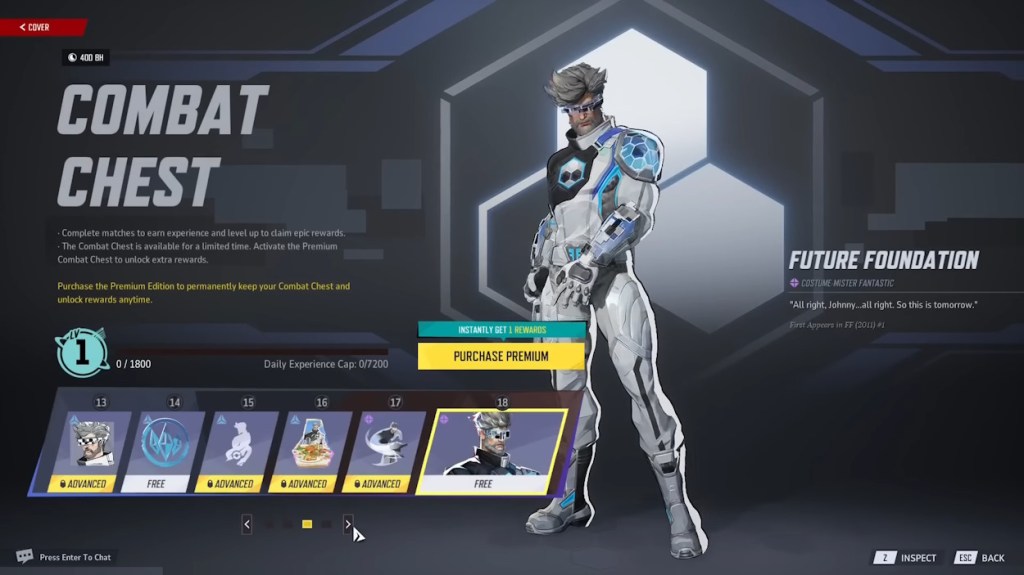 Marvel Rivals Saison 2.5 : Guide Complet des Récompenses de Combat dans le Coffre 8 Marvel Rivals Season 2.5 mini-pass Mister Fantastic