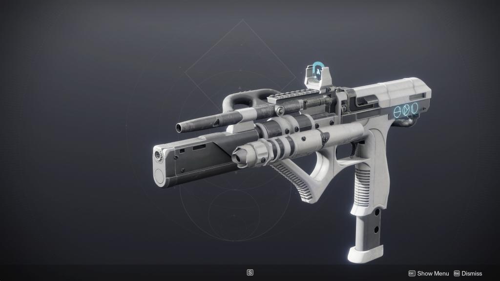 Top 9 des armes du Rite dans Destiny 2 : Guide ultime 9 Le SMG No Survivors perd sa palette de couleurs criardes au profit d'une couleur gris-blanc plus stérile et mieux nuancée.