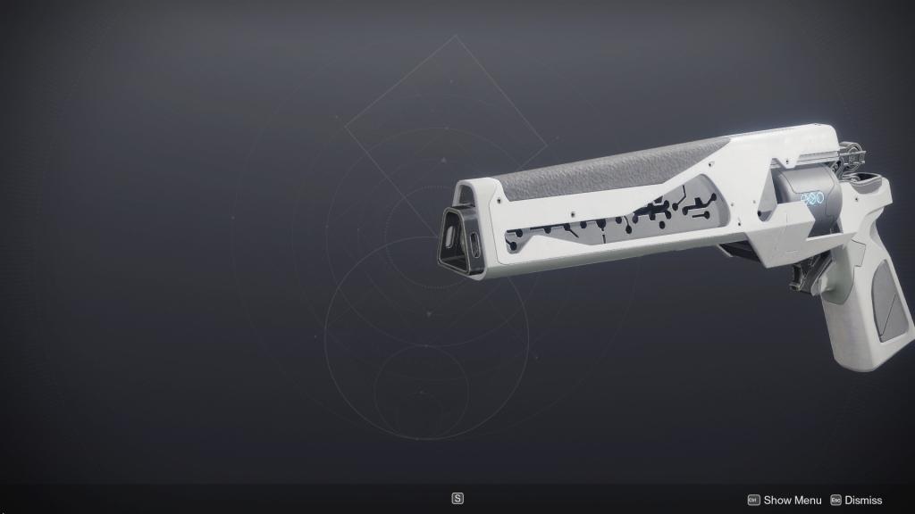 Top 9 des armes du Rite dans Destiny 2 : Guide ultime 7 Le revolver Judgment du Rite des Neuf, pratiquement indiscernable de sa forme de base.