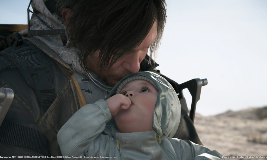 Lou est-il vraiment mort dans Death Stranding 2 ? Réponses clés révélées 6 Sam Bridges avec un enfant
