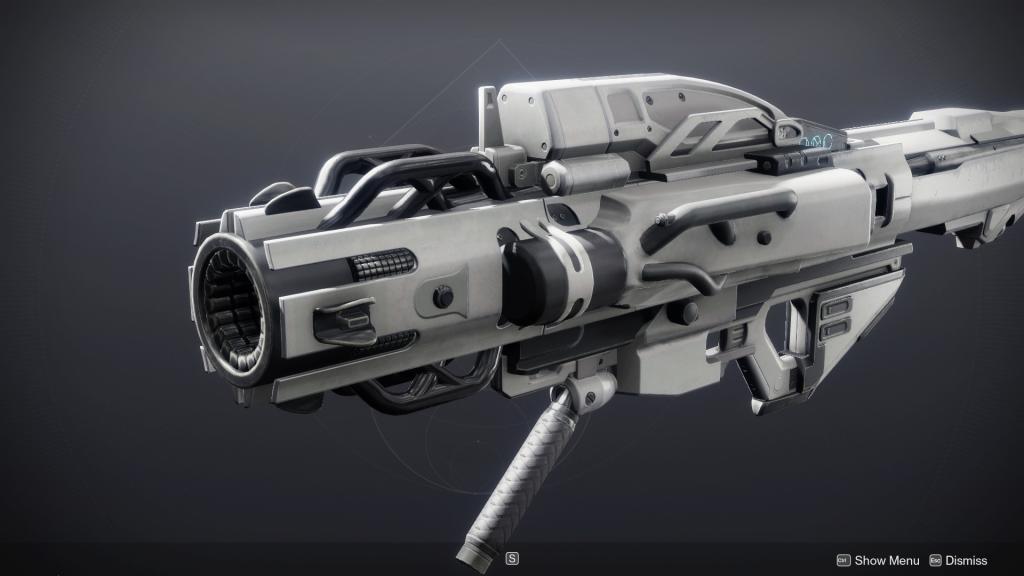 Top 9 des armes du Rite dans Destiny 2 : Guide ultime 6 Le lanceur de roquettes Cold Comfort des Ghosts of the Deep a une nouvelle texture gris-blanc et une imagerie des Neuf.