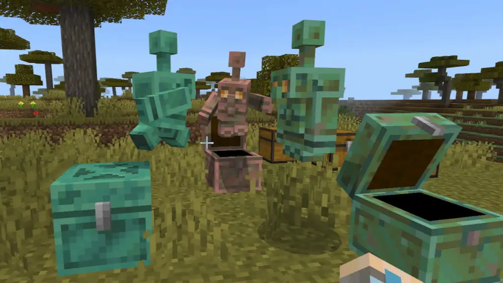 Comment fabriquer un Golem en cuivre dans Minecraft : Guide étape par étape 6 Variants de Golem de Cuivre dans Minecraft
