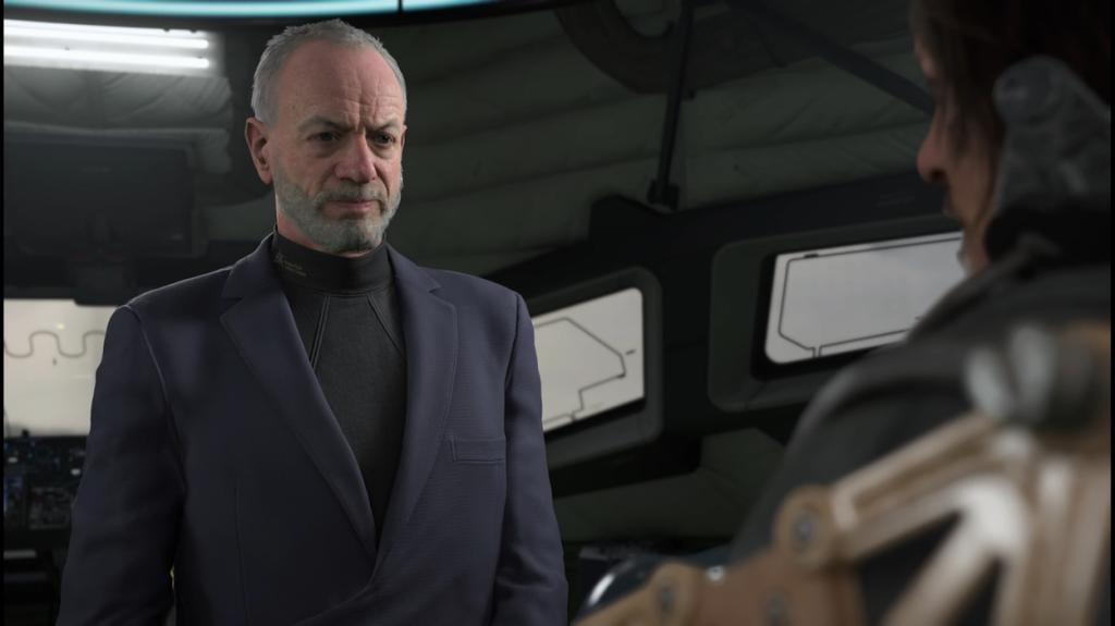 Death Stranding 2 Fin expliquée : La plage déchiffrée 6 Le Président parlant à Sam dans Death Stranding 2