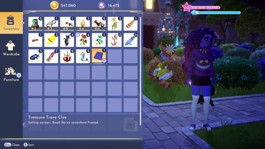 Solution de l'énigme gelée : Brisez la glace dans Disney Dreamlight Valley 7 L'indice de se réchauffer, briser la glace quelque part gelé dans Disney Dreamlight Valley