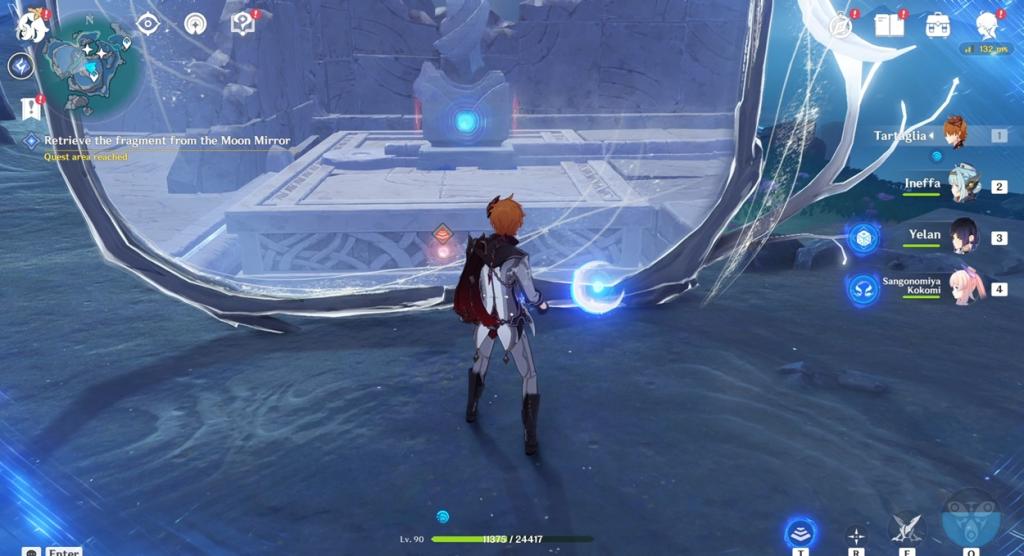 Genshin Impact Luna I : Guide complet de la quête de l'île verte 14 Récupérer le fragment du Miroir de Lune Genshin Impact