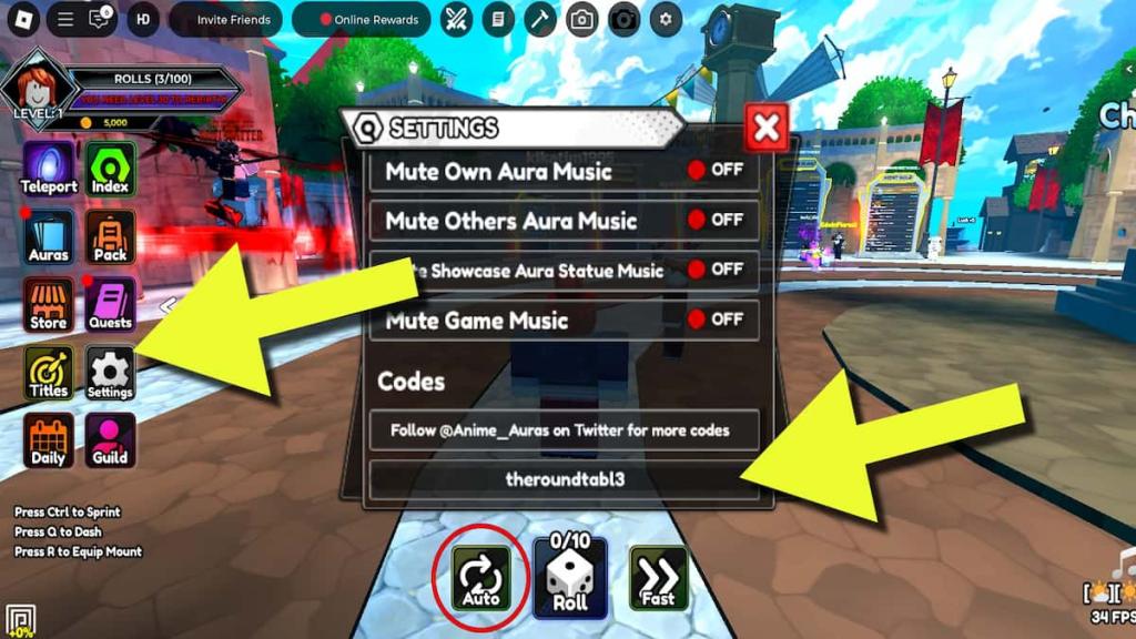 Anime X Auras Codes pour septembre 2025 : Débloquez des récompenses exclusives ! 6 Comment échanger les codes Anime X Auras