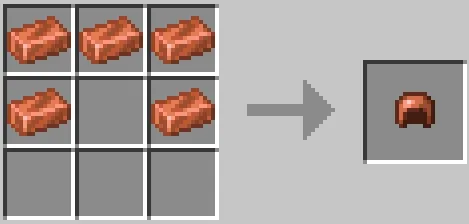 Création d'armures et d'outils en cuivre dans Minecraft : un guide étape par étape 6 Casque en Cuivre