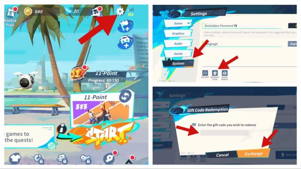 Débloquez les codes de Dunk City Dynasty – Guide de septembre 2025 6 Comment échanger les codes de Dunk City Dynasty