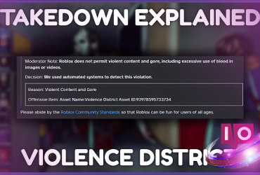 Découvrir la étrange raison pour laquelle Roblox a supprimé Violence District 41 Découvrir la étrange raison pour laquelle Roblox a supprimé Violence District