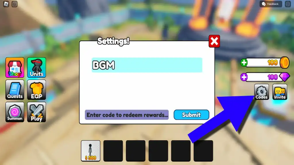 Codes Stickman TD – Récompenses italiennes gratuites (octobre 2025) 6 Comment échanger des codes dans Stickman TD.