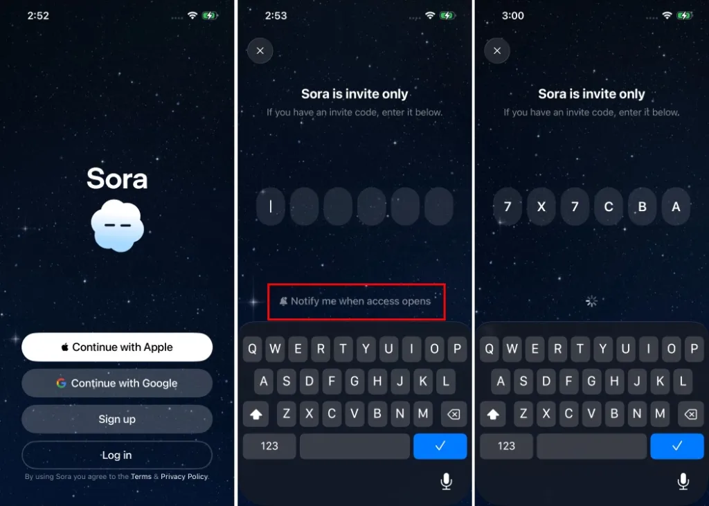 Obtenez votre code d'invitation Sora 2 aujourd'hui – Guide étape par étape 6 enter the invite code in the sora app