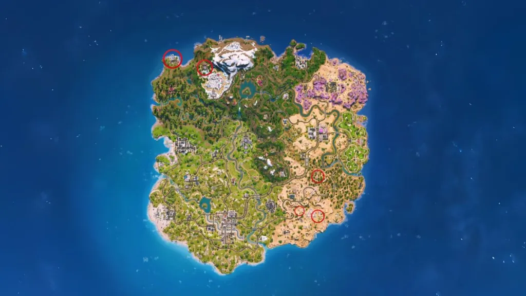 Fortnite Flushers : Guide et emplacements de quête South Park 7 Fortnite Flusher locations