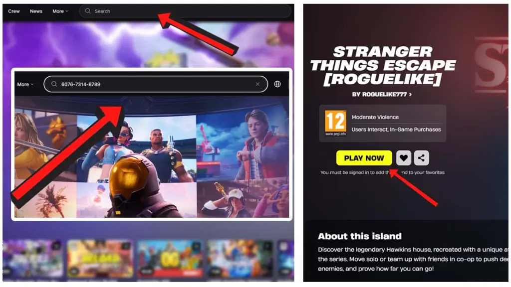 Codes Fortnite Stranger Things (janv. 2026) 10 How To join a Stranger Things Fortnite map