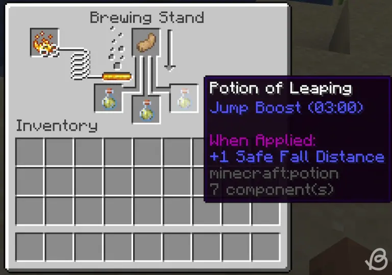 Guide de brassage Minecraft : Toutes les potions (1.21) 14 Minecraft-Potions-Potion-of-leaping-and-its-ingredient-in-Minecraft