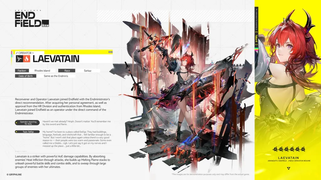 Arknights Endfield : Guide de build Laevatain 6 Laevatain Arknights Endfield
