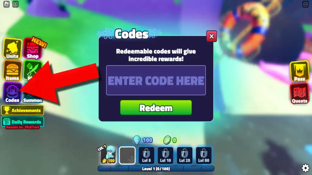 Codes de SpongeBob Tower Defense (janv. 2026) 6 Comment échanger des codes SpongeBob Tower Defense.
