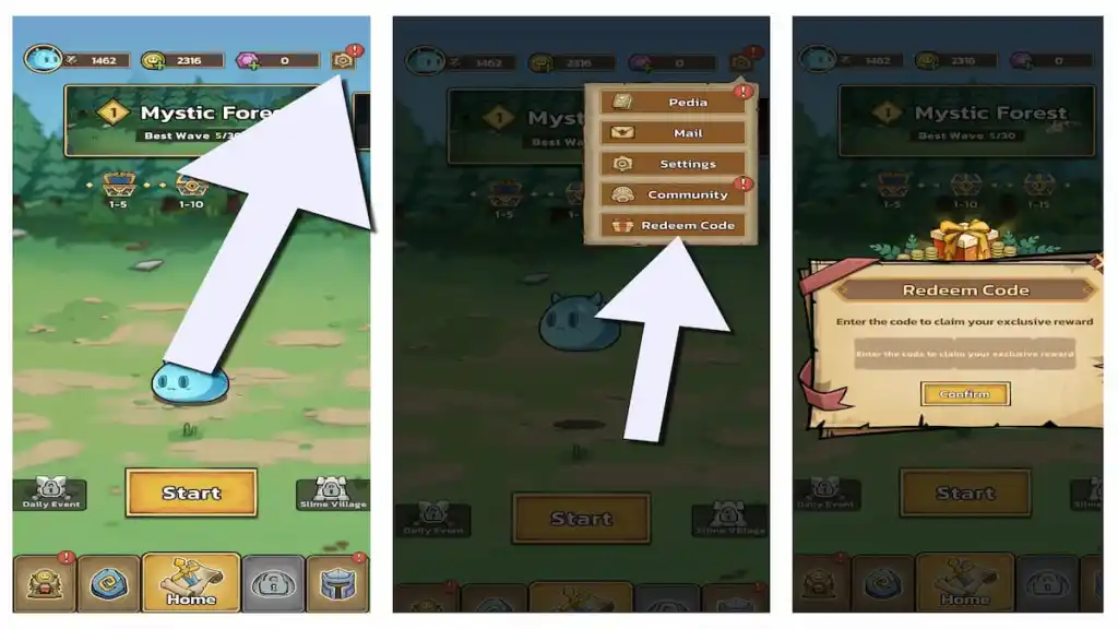 Codes Slime Castle : Liste mise à jour & Utilisation (Mars 2026) 6 How to redeem Slime Castle codes.