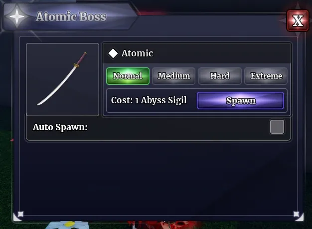 Comment obtenir la tenue atomique dans Sailor Piece — Guide facile 6 Atomic Boss Difficulty Abyss Sigil Required