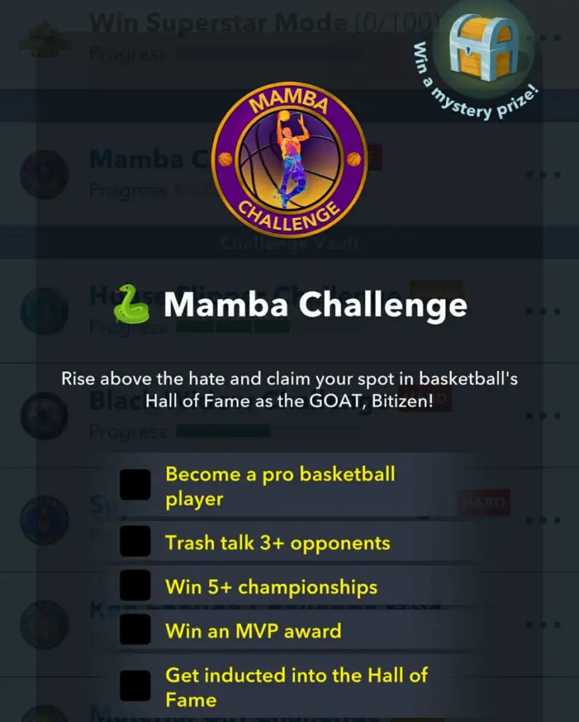 Comment réussir le Défi Mamba dans BitLife — Guide 6 Objectifs du défi Mamba dans bitlife
