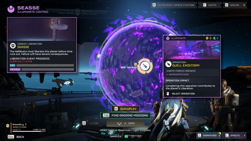 Guide Destroy Exospire : Comment le terminer dans Helldivers 2 6 Destroy Exospire quest in Helldivers 2