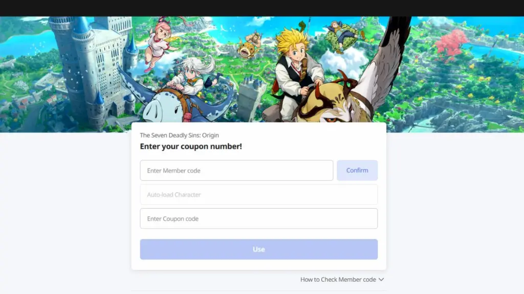 Seven Deadly Sins Origin Codes — Mars 2026 (Mis à jour) 6 Redeem 7DSO Code