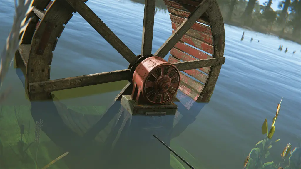 Roue à eau rouillée : Comment la fabriquer, la placer et l'utiliser 6 Waterwheel in Rust