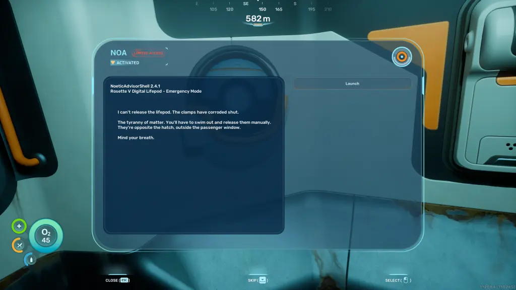 Comment libérer la capsule de survie dans Subnautica 2 Guide Rapide 6 Le message de l'IA de la capsule de sauvetage dans Subnautica 2