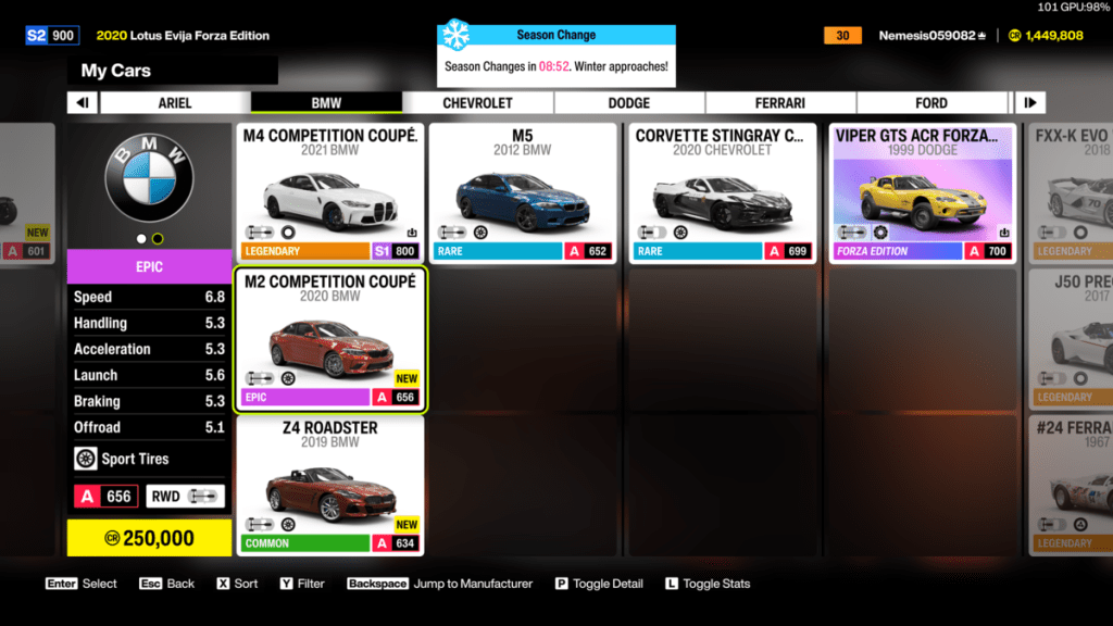 Guide du Défi Machine de Conduite Ultime Forza Horizon 6 6 BMW M2 CC dans Forza Horizon 6