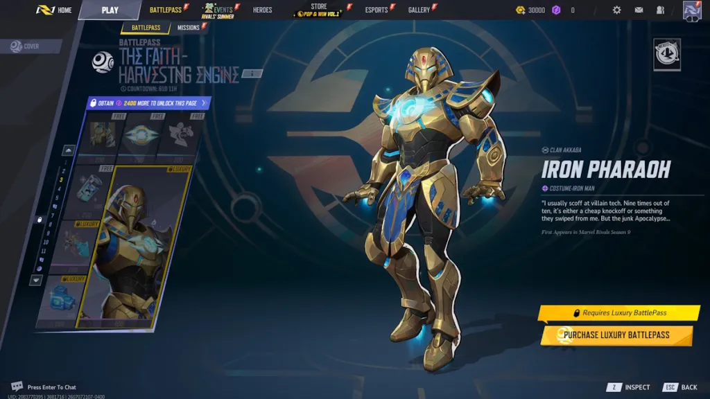 Marvel Rivals Saison 9 Passe de combat : Toutes les récompenses et comment débloquer 8 Marvel Rivals Season 9 Battle Pass Page 3 Rewards