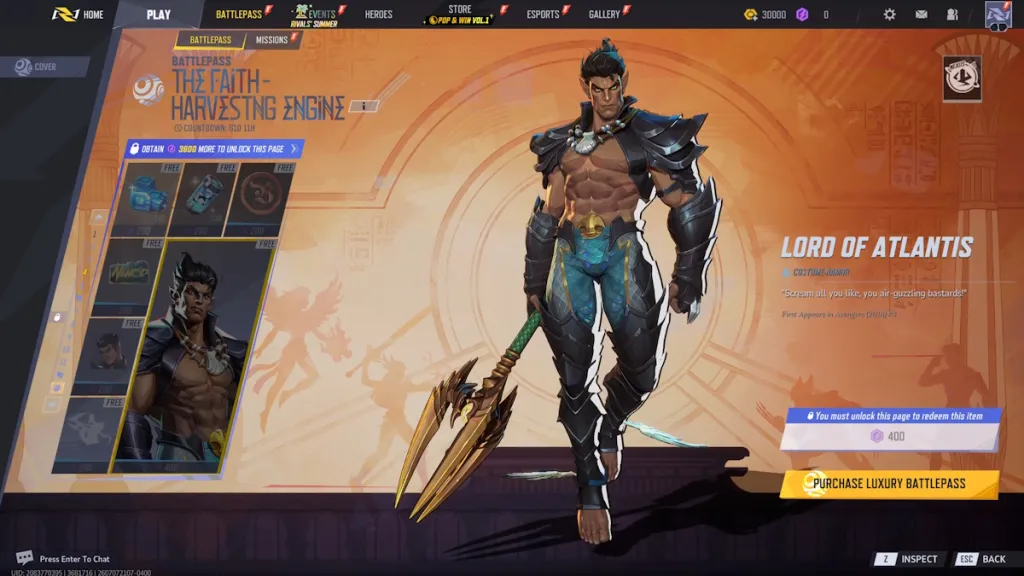 Marvel Rivals Saison 9 Passe de combat : Toutes les récompenses et comment débloquer 9 Marvel Rivals Season 9 Battle Pass Page 4 Rewards