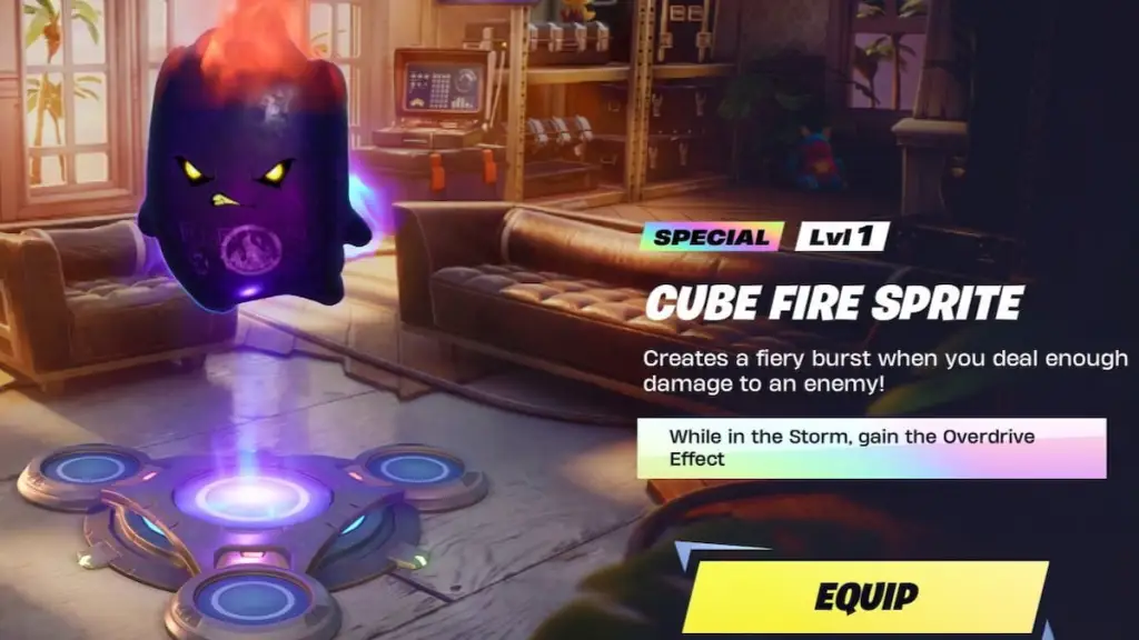 Fortnite Chapitre 7 Saison 3 : Comment obtenir les Sprites du Cube 6 Sprite Cube de feu dans Fortnite